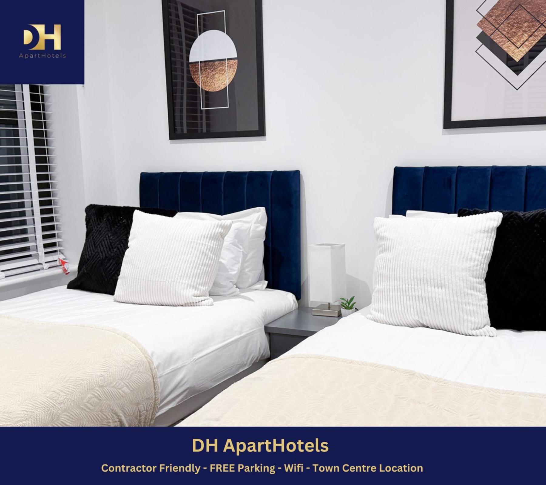 Spacious Modern 1 Bed Apartments In St Neots - Perfect For Contractors & Professionals - Free Parking - Wifi - Fully Equipped Kitchen - Smart Tv Ideal For Work Stays And Long Projects Exterior foto