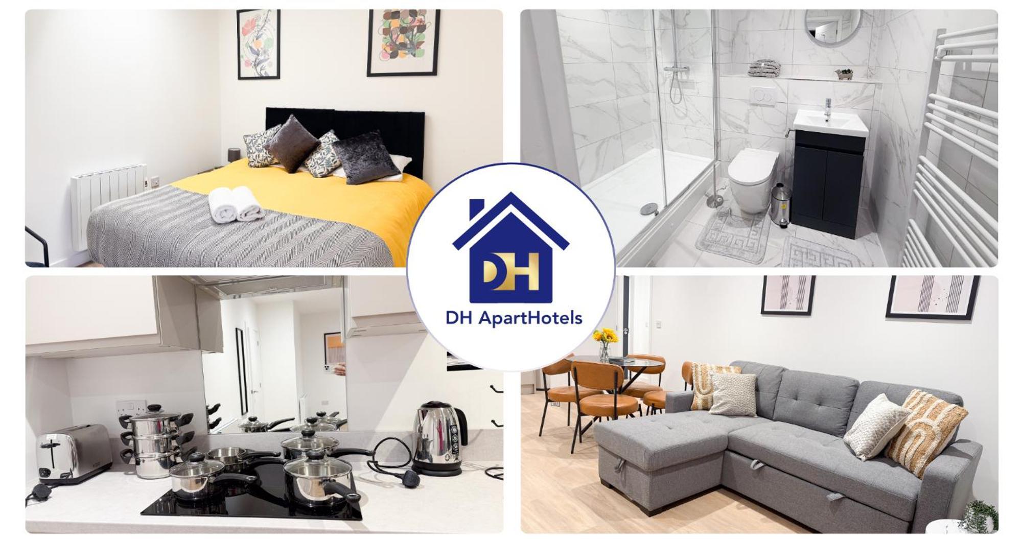 Spacious Modern 1 Bed Apartments In St Neots - Perfect For Contractors & Professionals - Free Parking - Wifi - Fully Equipped Kitchen - Smart Tv Ideal For Work Stays And Long Projects Exterior foto